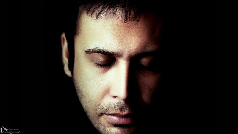 man with closed eyes