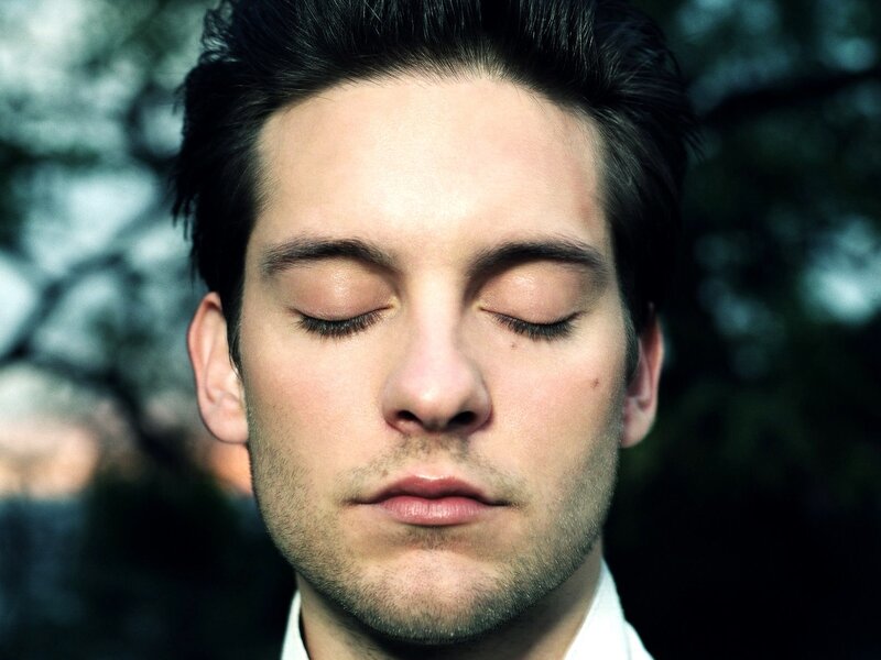 Man with Closed Eyes — Green