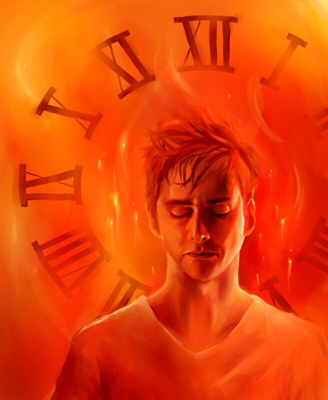 Man with Closed Eyes — Orange