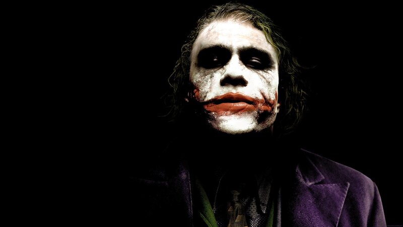 Man with Clown Makeup — Black
