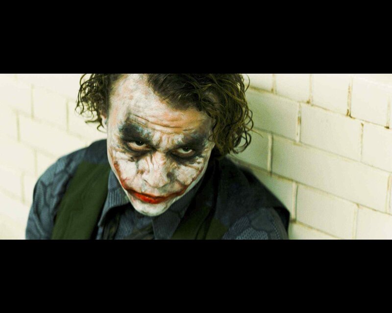 Man with Clown Makeup — White, Dramatic