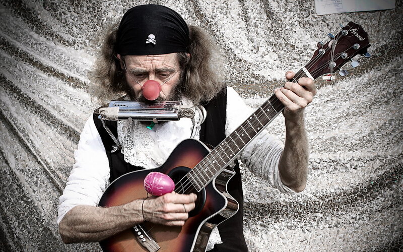 Man with Clown Nose