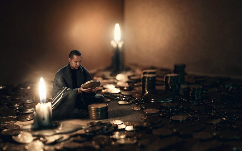 Man with Coins