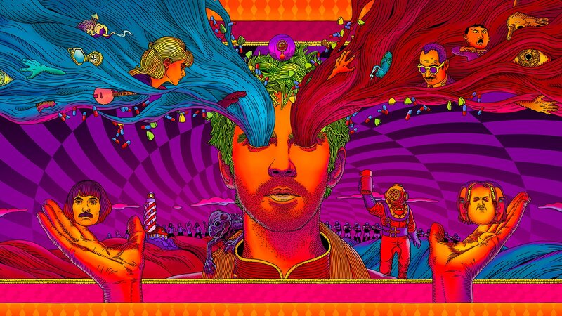 Man with Colorful Hair