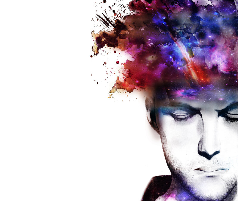 man with cosmic mind