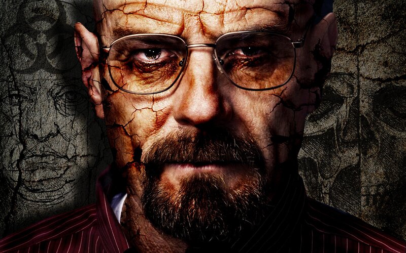 Man with Cracked Skin — Brown, Dramatic