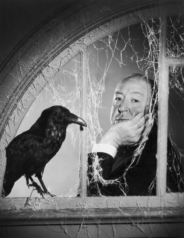 Man with Crow on Windowsill