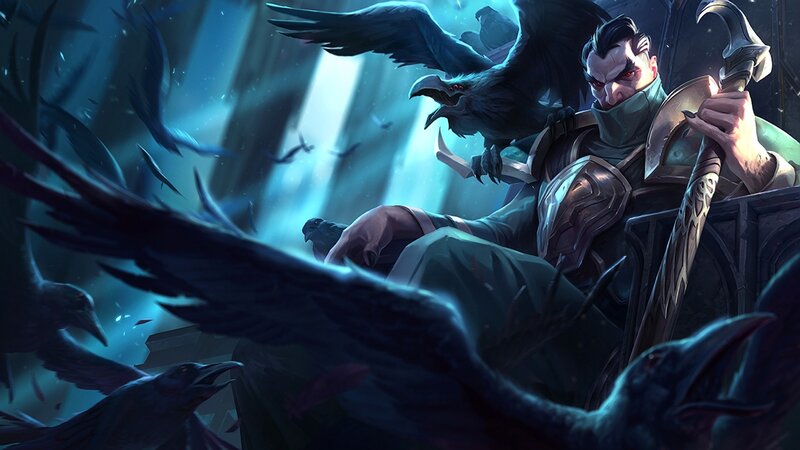 Man with Crows — Blue