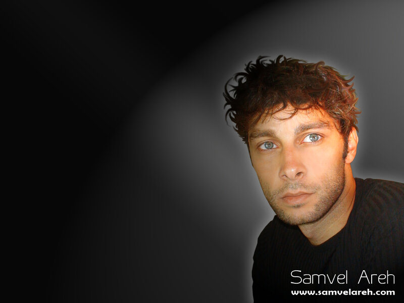 Man with Curly Hair — Black, Dramatic, Photograph