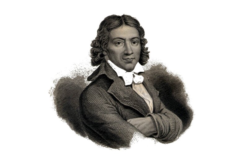 Man with Curly Hair — Black, Formal