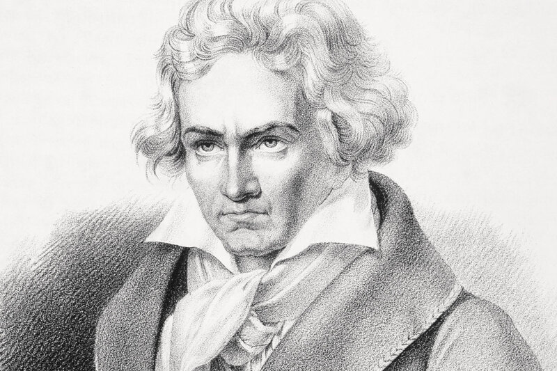 Man with Curly Hair — Black, Serious, Illustration