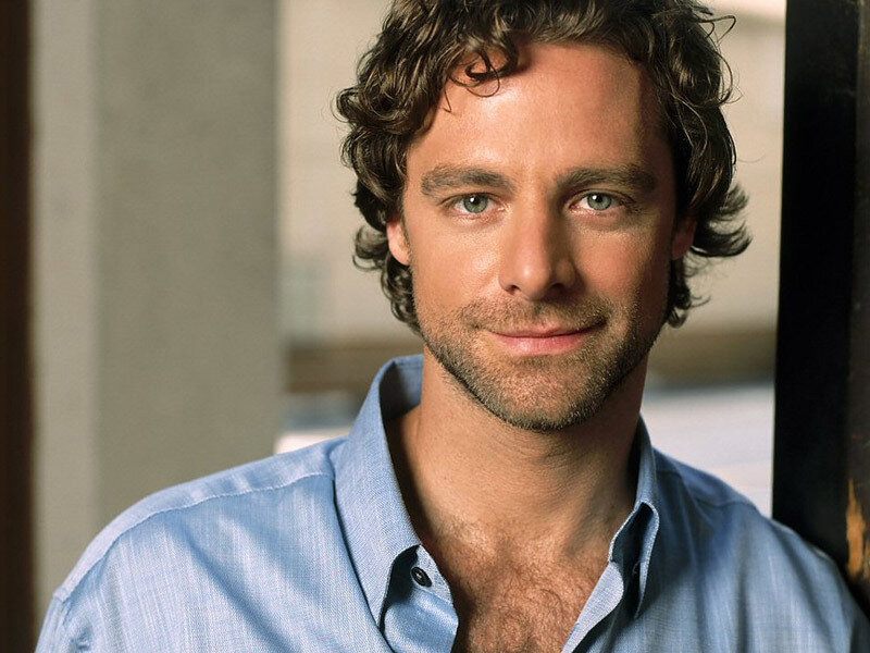 Man with Curly Hair — Blue, Calm
