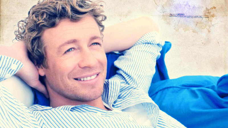 Man with Curly Hair — Blue, Relaxed