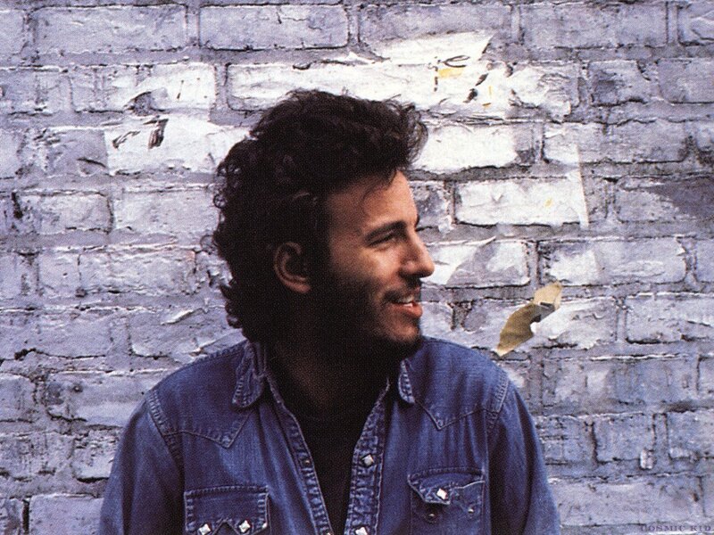 Man with Curly Hair — Blue