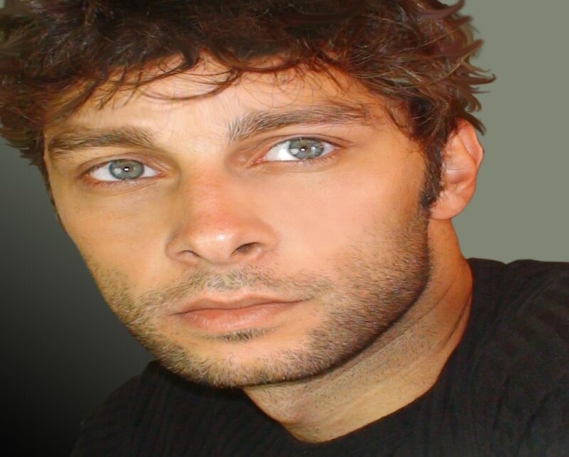 Man with Curly Hair — Brown, Neutral