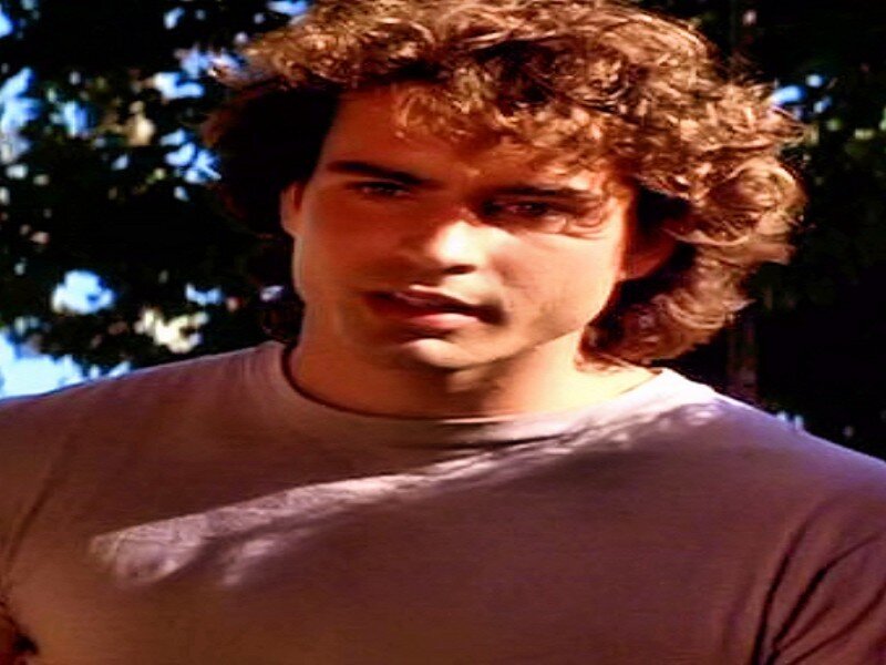 Man with Curly Hair — Brown, Outdoor