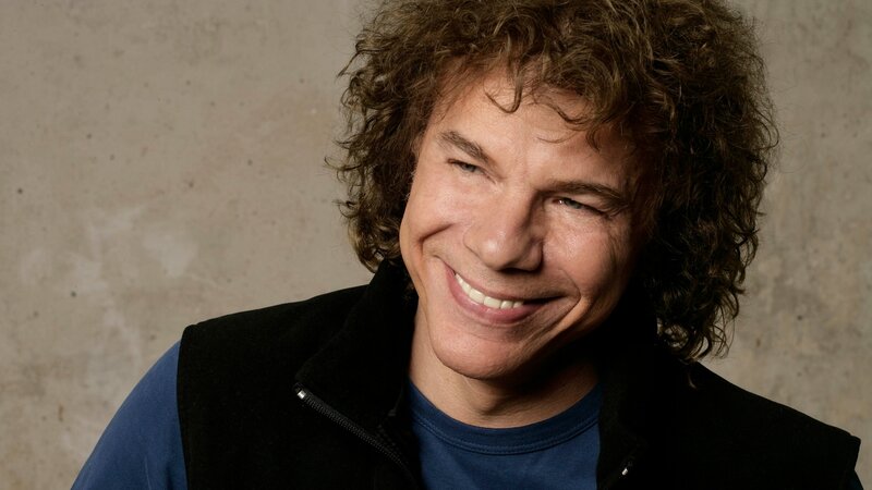 Man with Curly Hair — Brown, Smiling