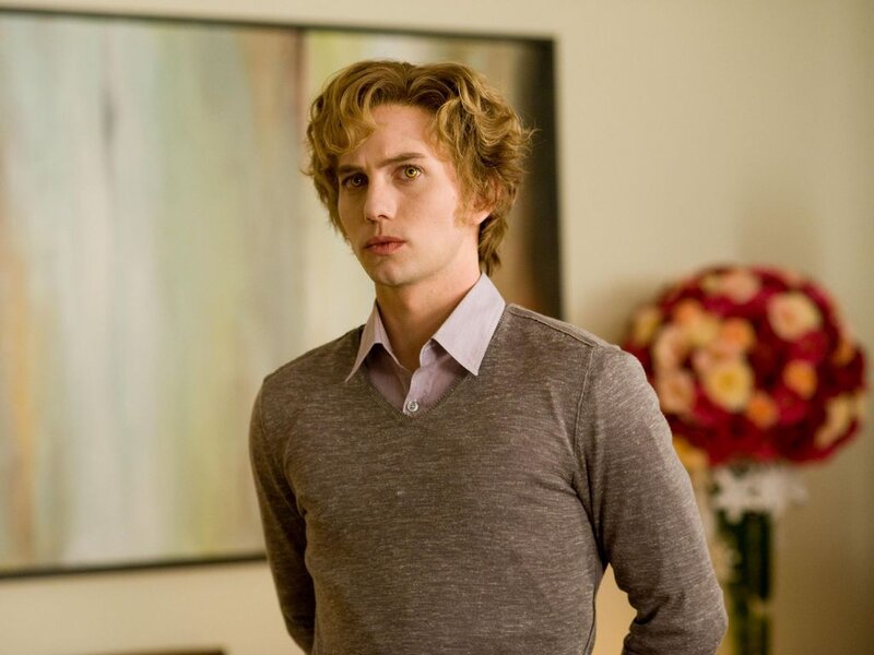 Man with Curly Hair — Gray, Serious