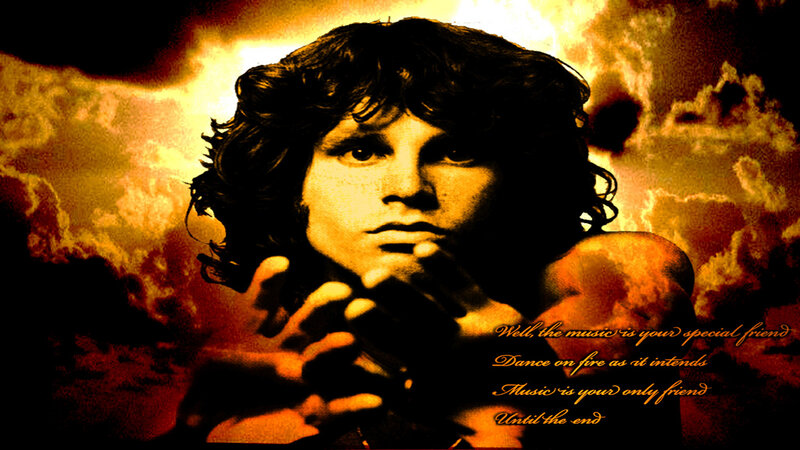 Man with Curly Hair — Orange, Dramatic