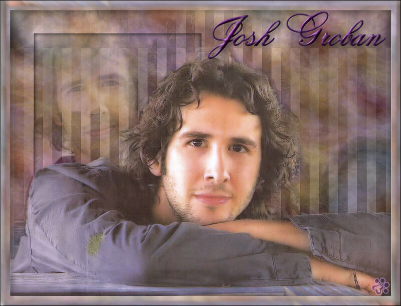 Man with Curly Hair — Purple, Contemplative