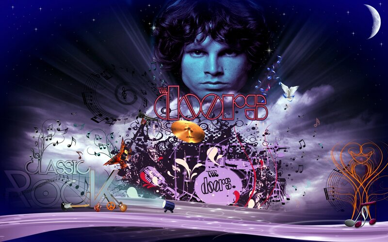 Man with Curly Hair — Purple