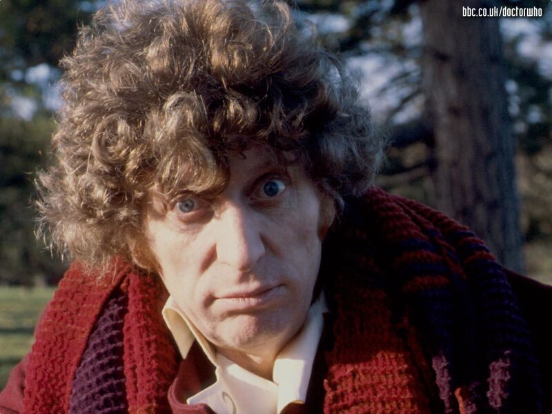 Man with Curly Hair — Red, Serious