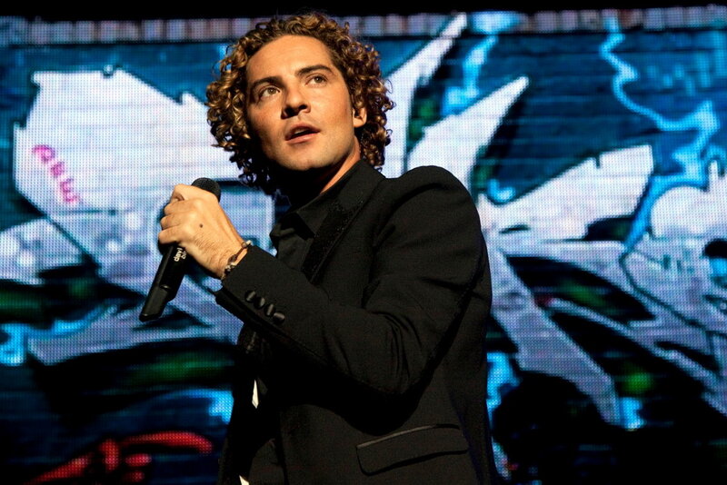 Man with Curly Hair Singing — Black, Performing