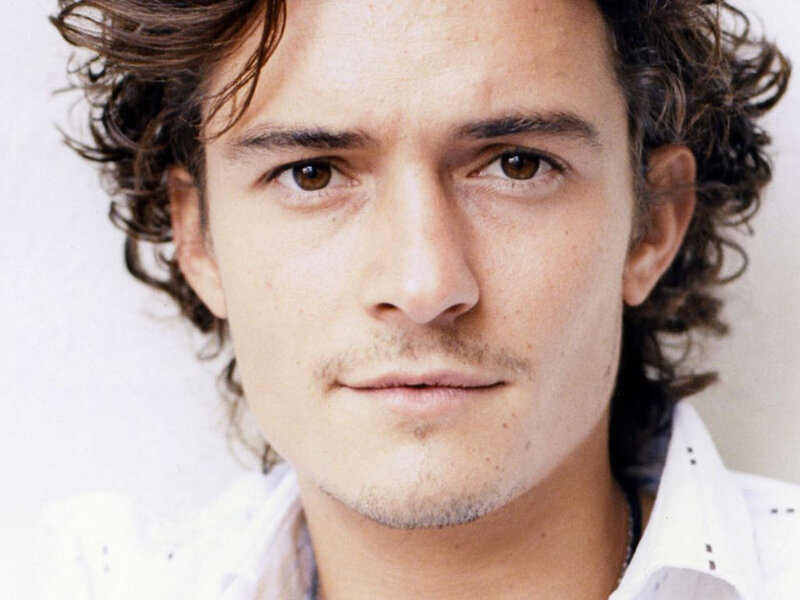 Man with Curly Hair — White, Neutral