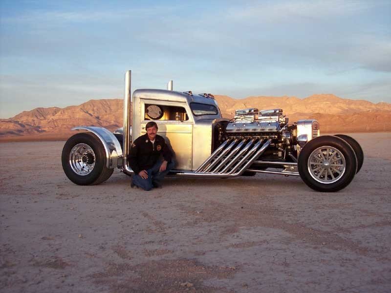 Man with Custom Truck