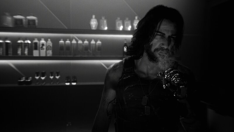 Man with Cybernetic Hand — Black