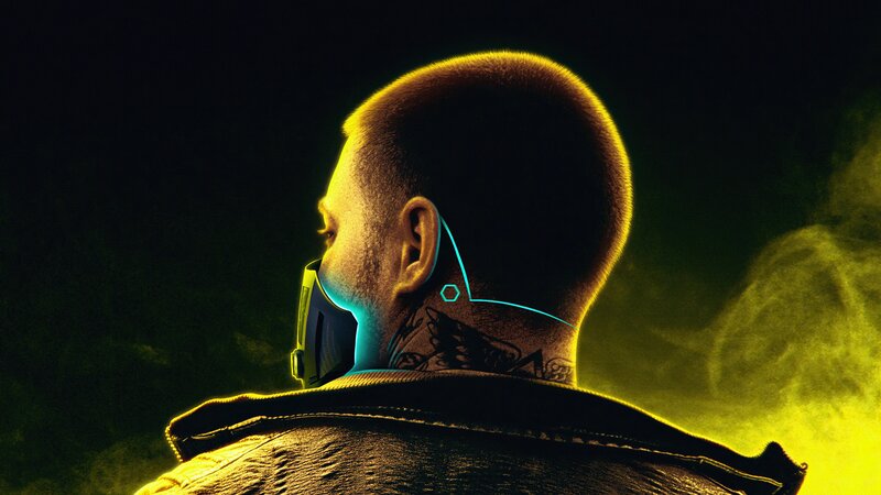 Man with Cybernetic Implant