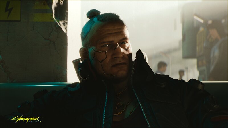 Man with Cybernetic Implants — Black, Dramatic, 3d Render, Cybernetics