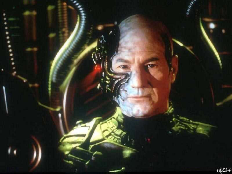 Man with Cybernetic Implants — Black