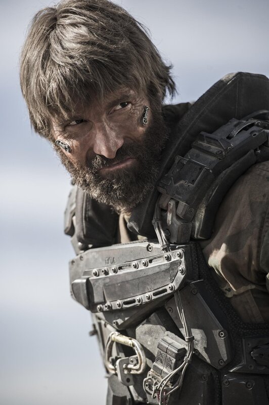 Man with Cybernetic Implants — Gray, Dramatic, Afternoon
