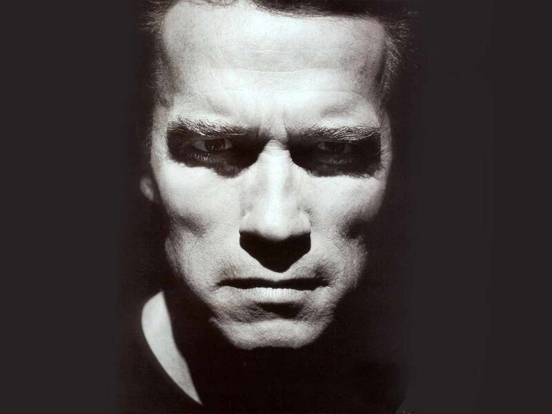 Man with Dark Eye Makeup — Black