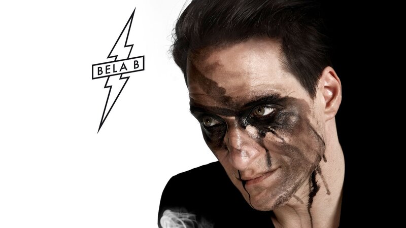 Man with Dark Face Paint — Black
