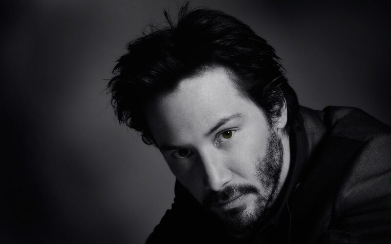 Man with Dark Hair — Black, Dramatic, Photograph, Beard, Dark Clothing