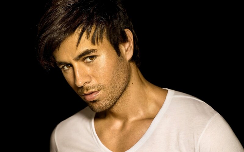 Man with Dark Hair — Black, Dramatic, Photograph, White T-shirt