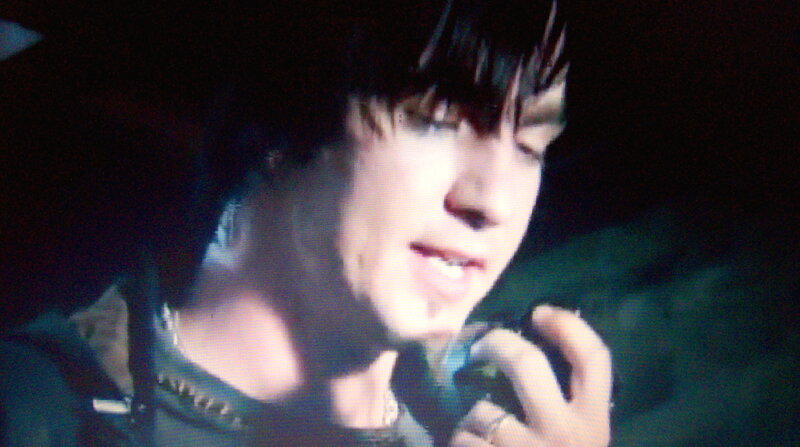 Man with Dark Hair — Black, Night