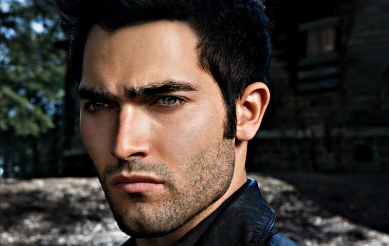 Man with Dark Hair — Black, Serious, Afternoon, Photograph