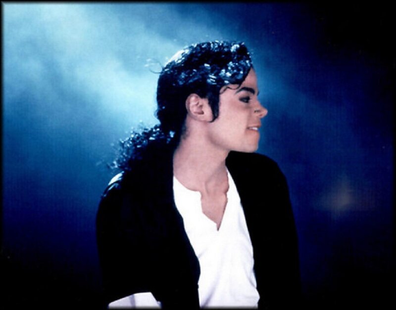 Man with Dark Hair — Blue, Dramatic, Night