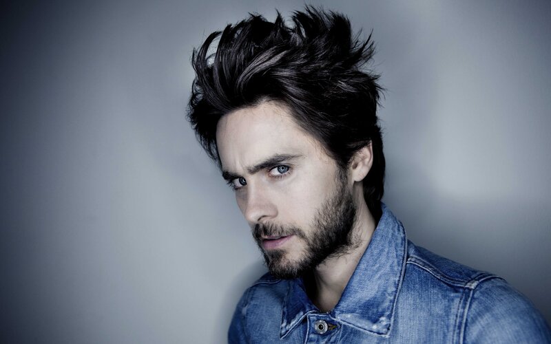 Man with Dark Hair — Blue, Dramatic, Photograph, Beard