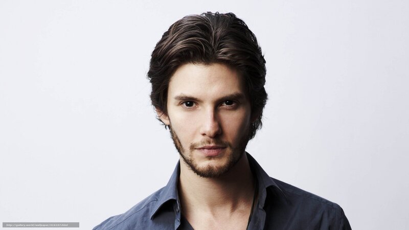 Man with Dark Hair — Blue, Neutral, Photograph, Beard