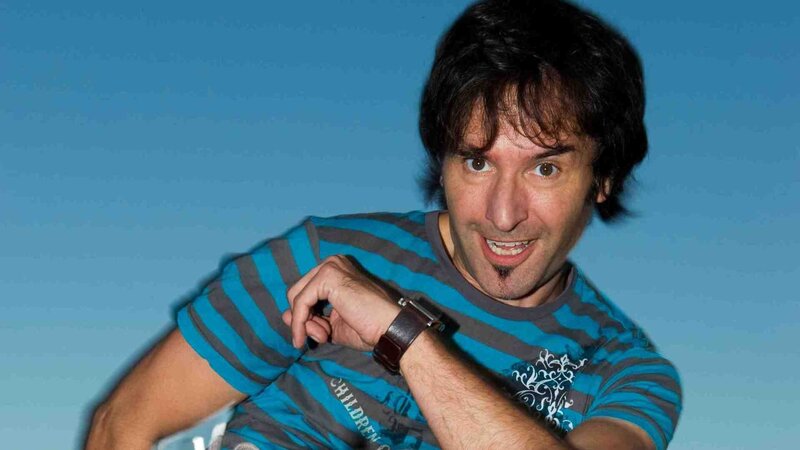 Man with Dark Hair — Blue, Playful