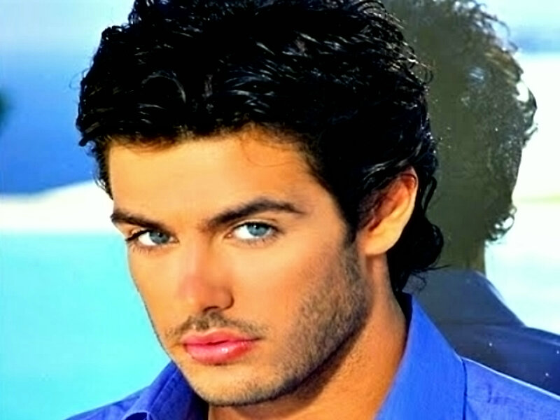 Man with Dark Hair — Blue