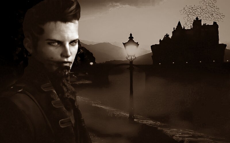 Man with Dark Hair — Brown, Dramatic, Night