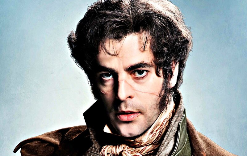Man with Dark Hair — Brown, Dramatic, Photograph, Scar