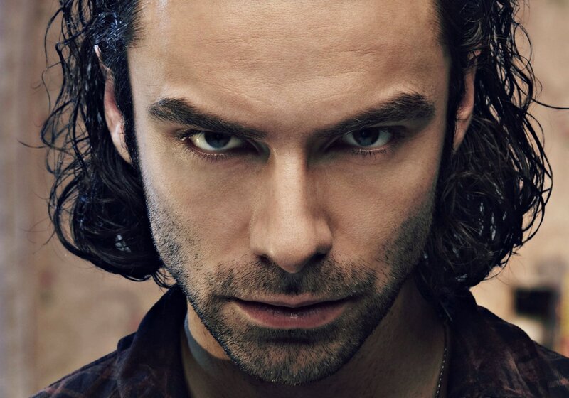 Man with Dark Hair — Brown, Intense, Photograph