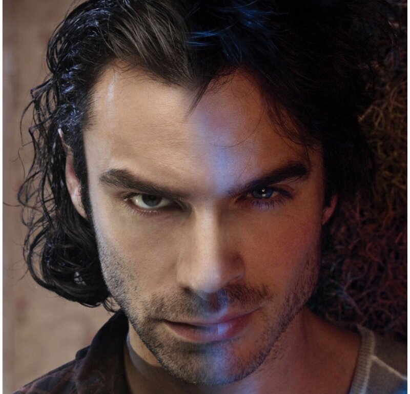 Man with Dark Hair — Brown, Intense