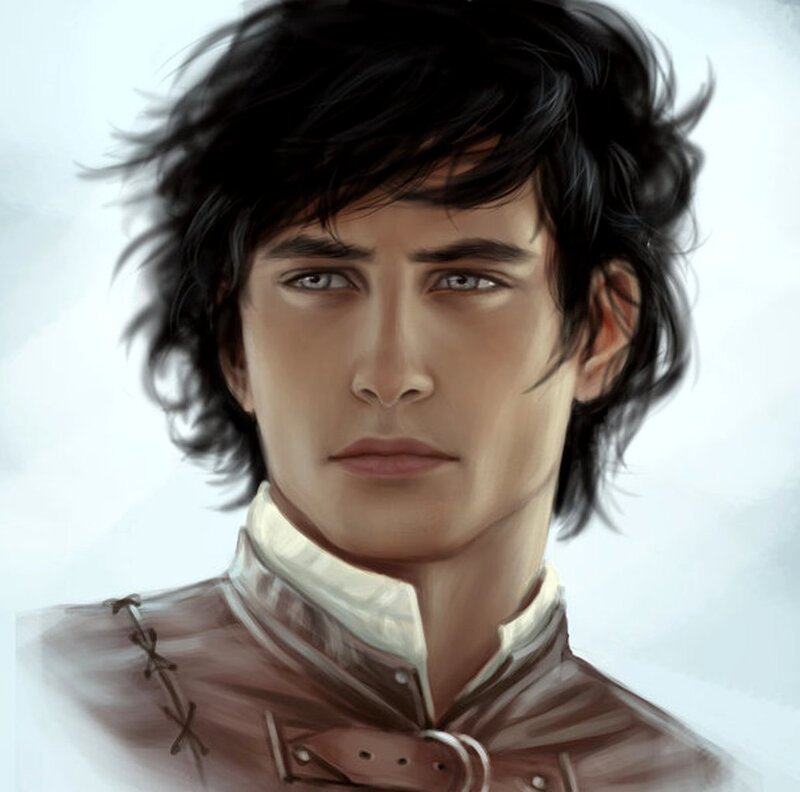 Man with Dark Hair — Brown, Neutral, Digital Art